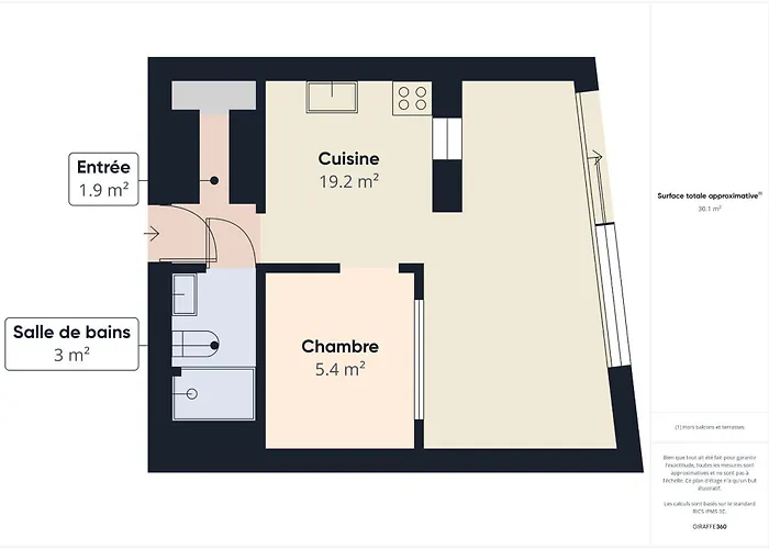 Vue - Pour 2 Adultes 2 Enfants 公寓 莱萨布勒-多洛讷